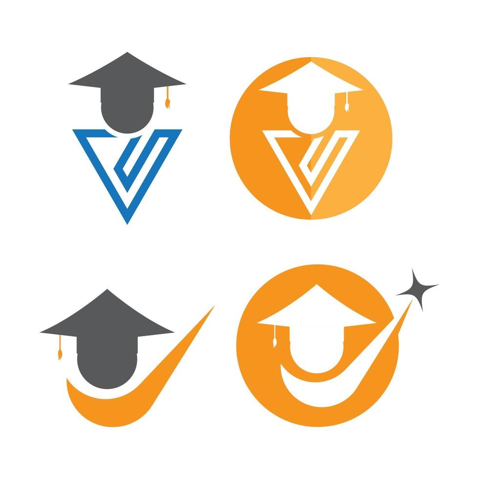 Education logo design vector
