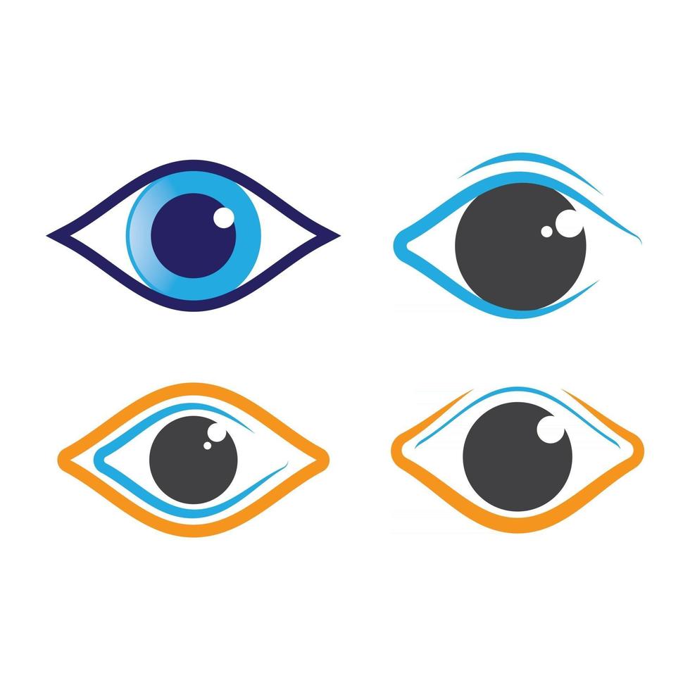 Eye care logo images vector