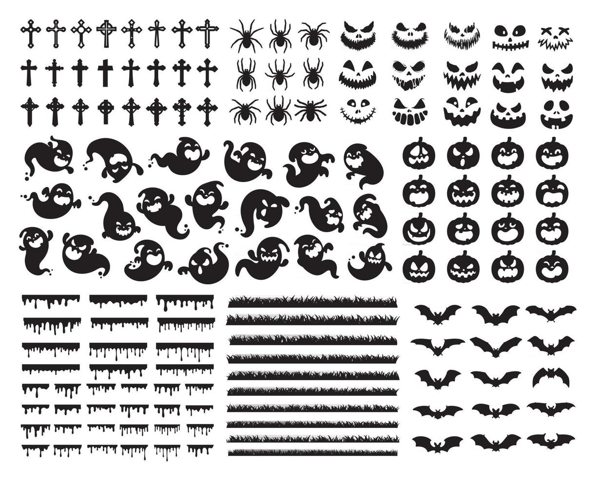 A cartoon white evil ghost that has fun haunting people on Halloween. vector