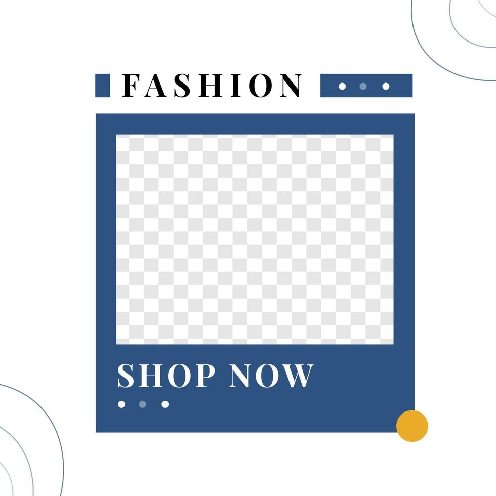 Fashion sale discount social media post modern minimalist style vector