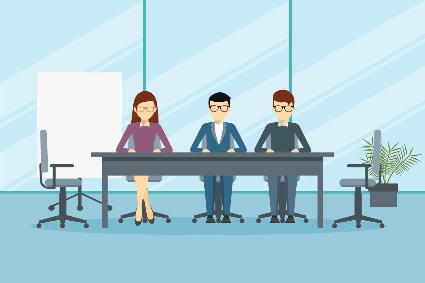 Vector design of directory meeting or management in office