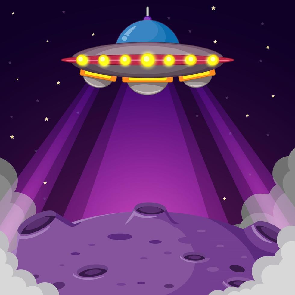 UFO Over the Planet vector