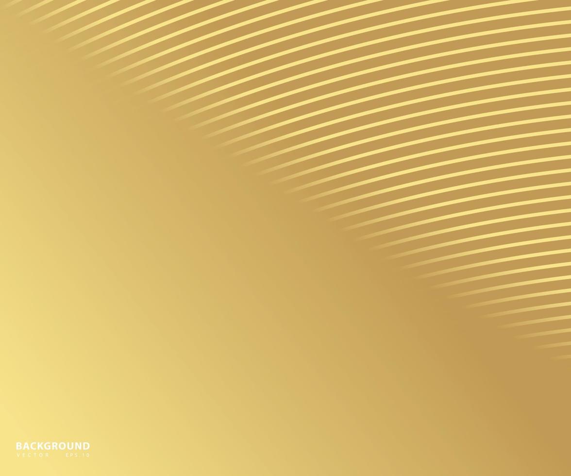 textura de línea de oro rayado. Fondo rayado diagonal deformado abstracto vector