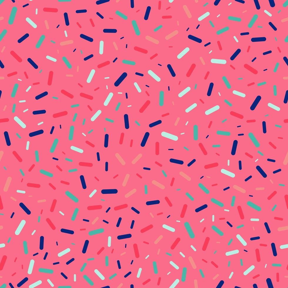 Colorful Sprinkles Seamless Repeat Vector Pattern