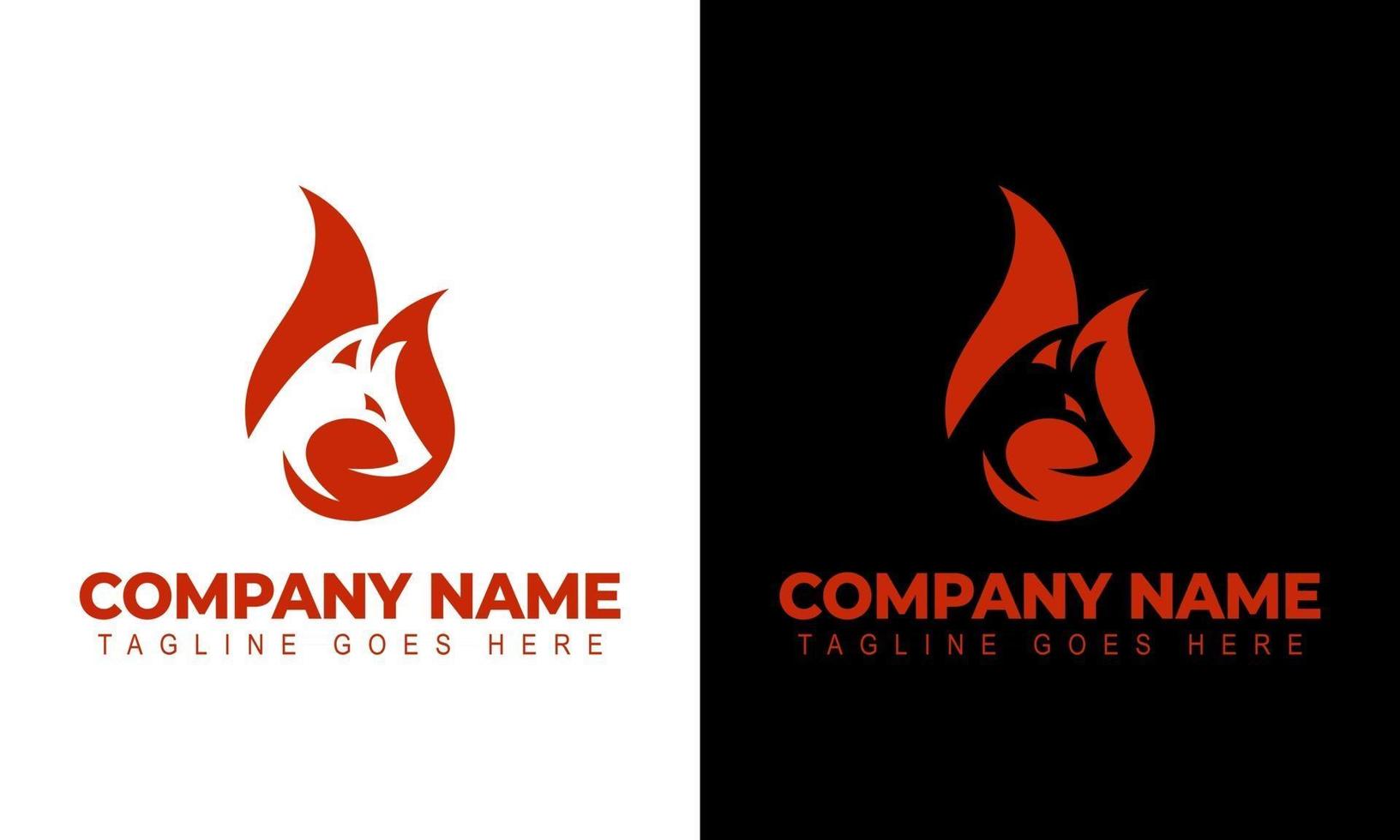 Ilustration vector graphic of unique fox logo design