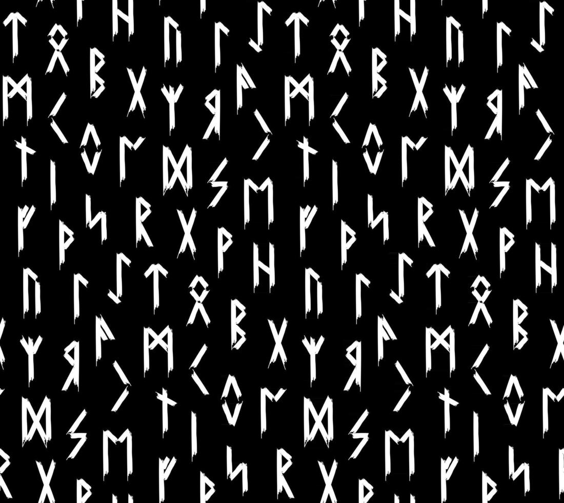 seamless pattern. Runic talismans. Magic and magical runes. vector