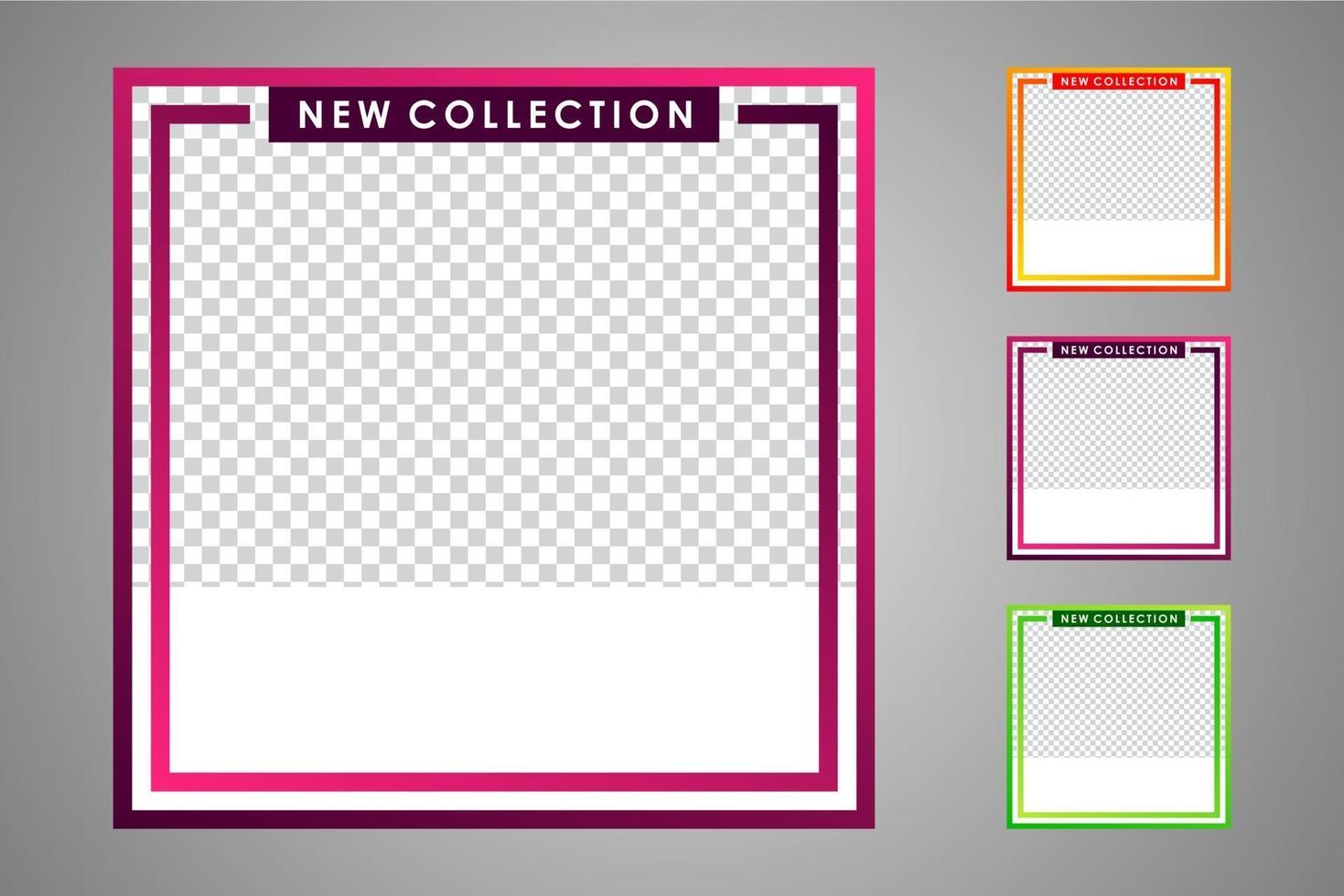 Suitable for social media posts templates and web or internet ads. vector