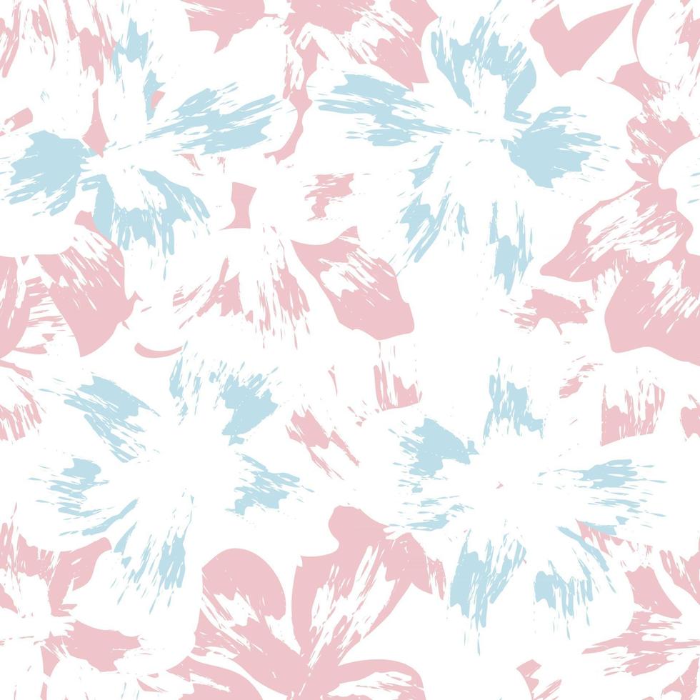 Pastel Floral Seamless Pattern Background vector