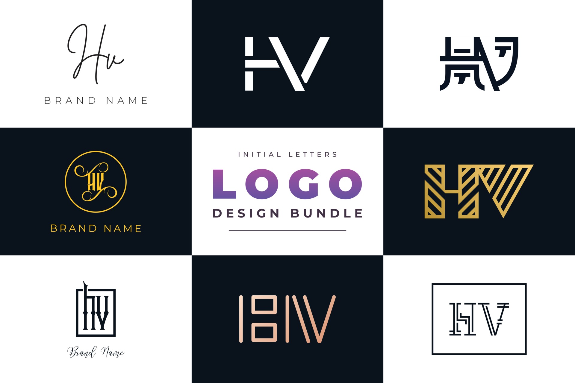 How to make HV Logo - Logo Design tutorial - Tech Pencil - YouTube