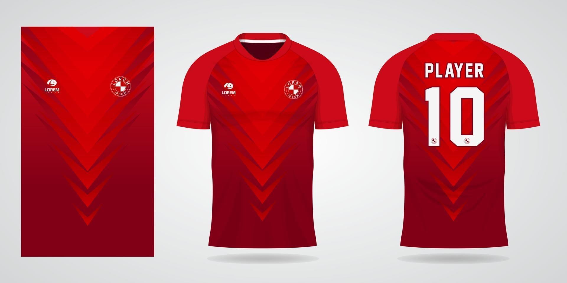 sports jersey template for team uniforms and Soccer t shirt design vector