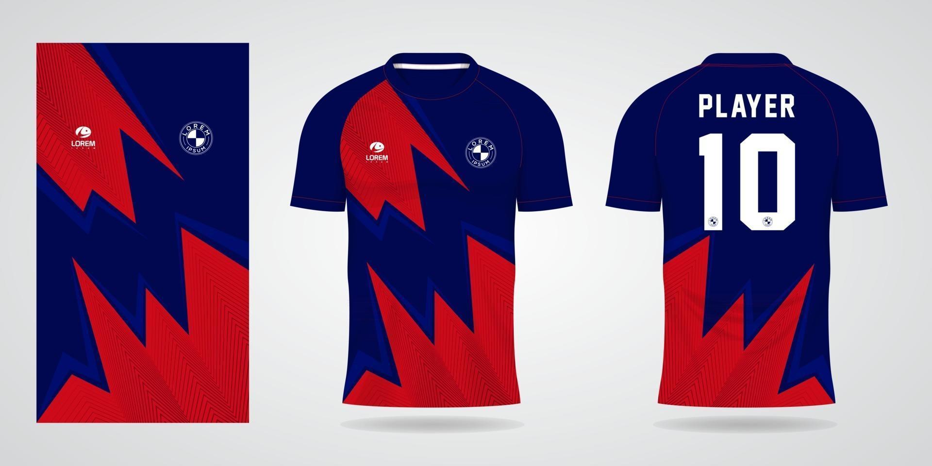 Plantilla de camiseta deportiva para uniformes de equipos y diseño de camisetas de fútbol. vector