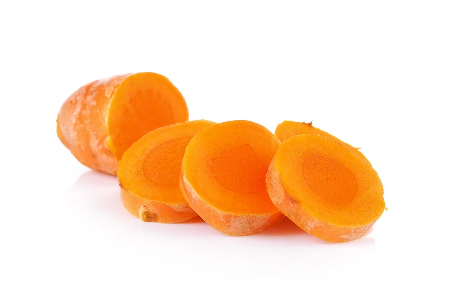 Turmeric on white background photo