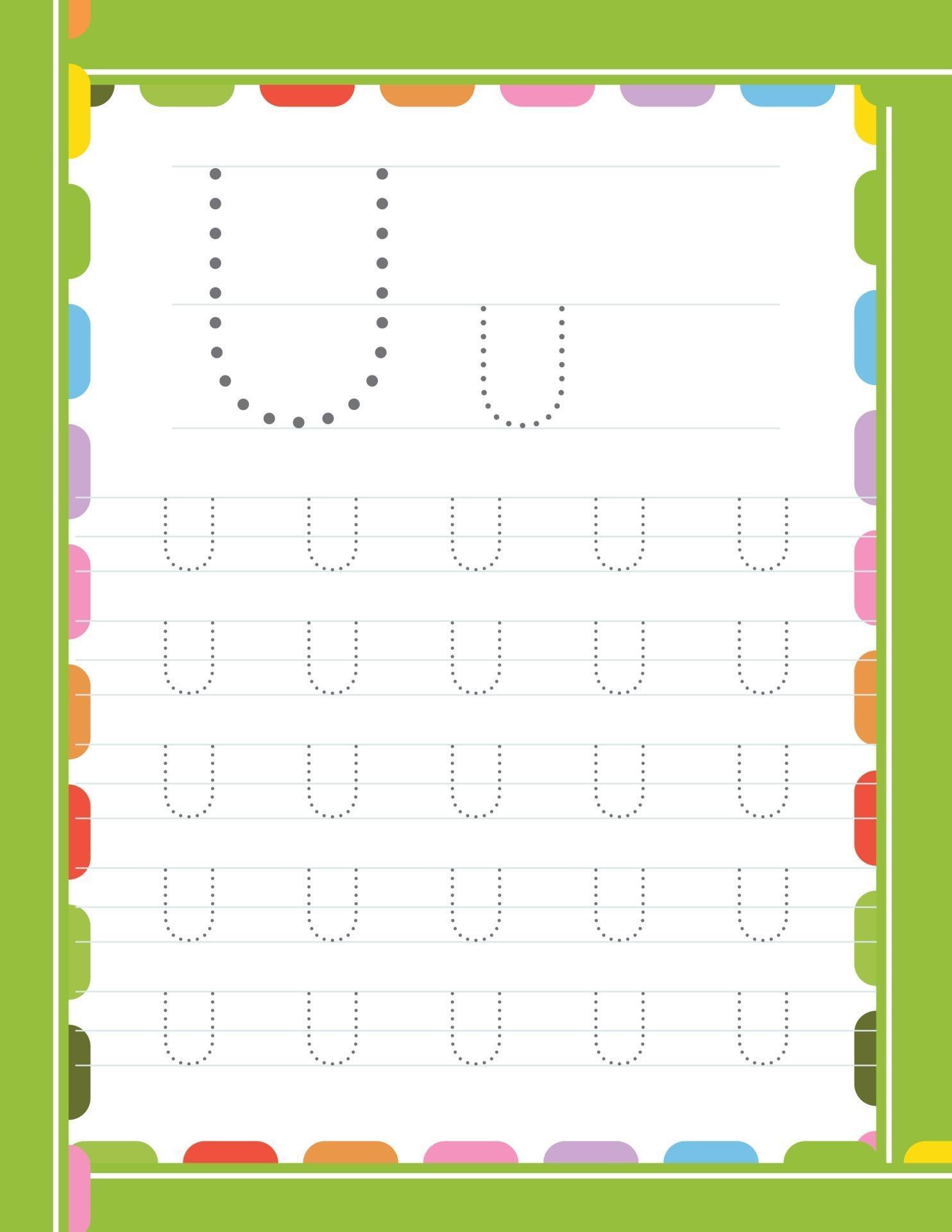 letter-u-tracing-alphabet-worksheet-2980339-vector-art-at-vecteezy
