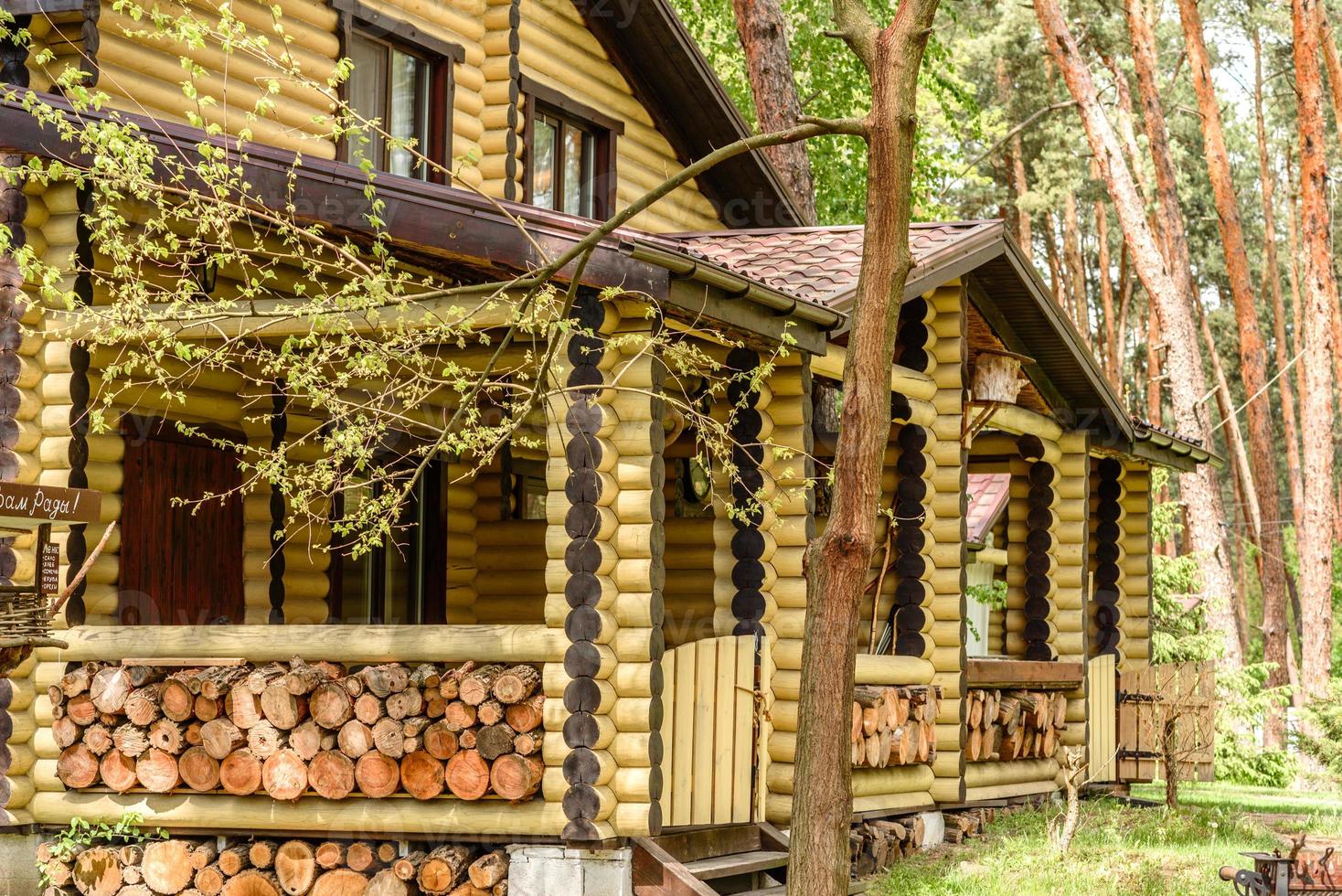 Vacation rental forest lodge countryside cabin by the lake photo
