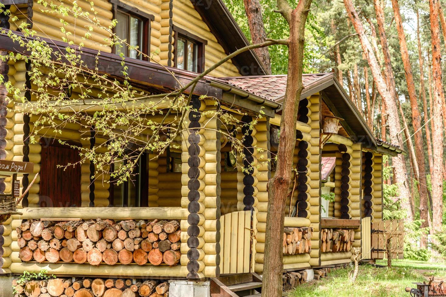 alquiler de vacaciones cabaña en el bosque cabaña en el campo junto al lago foto