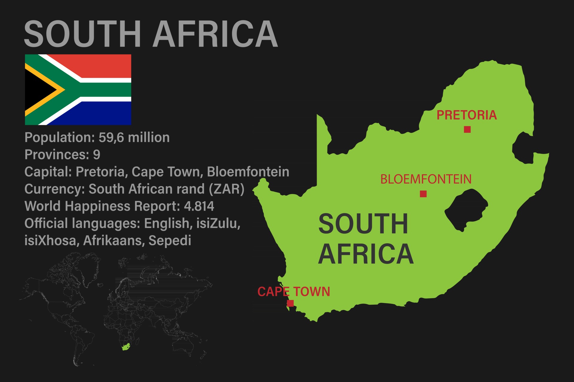 South Africa, History, Capital, Flag, Map, Population, & Facts