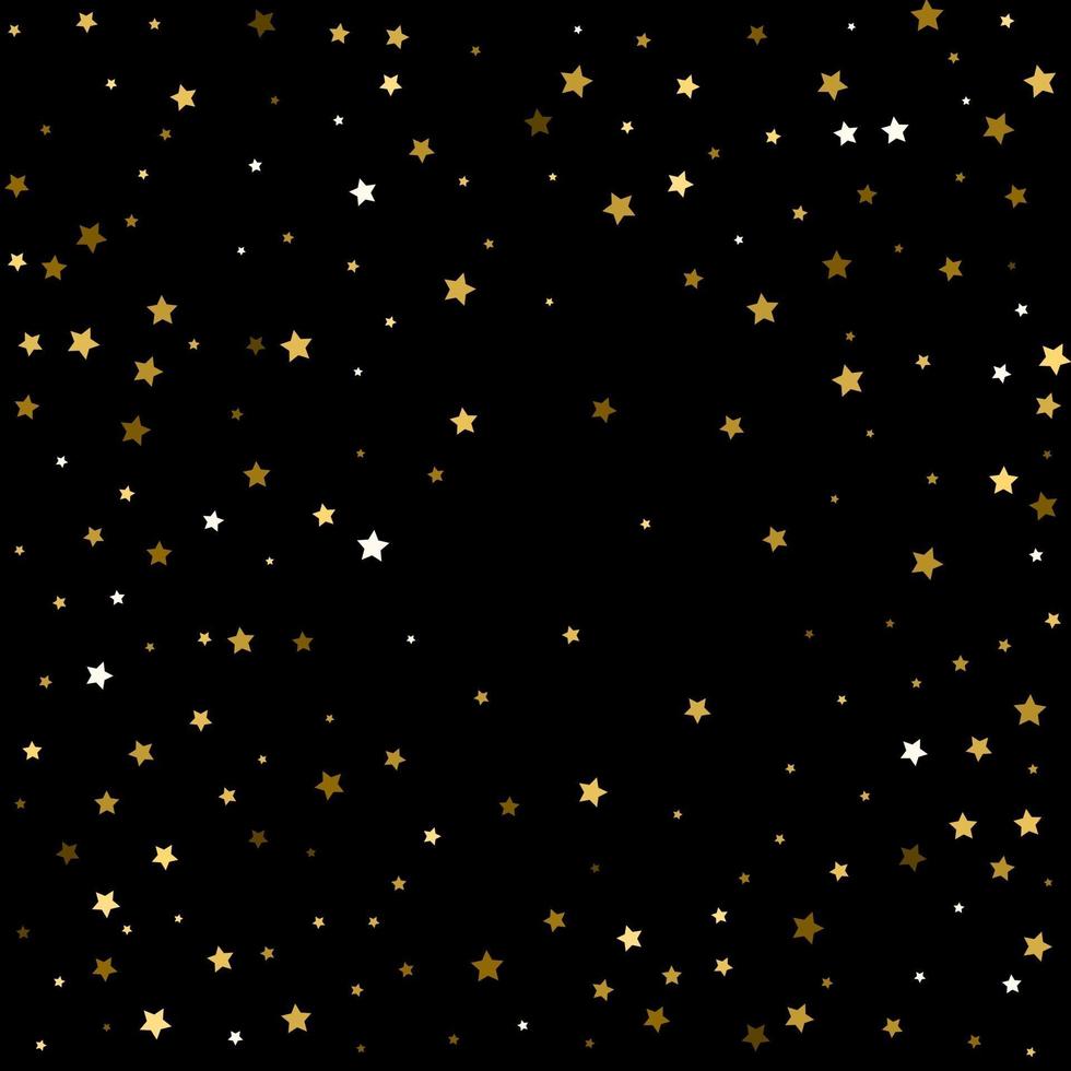 Confetti celebration Gold Confetti on black background vector