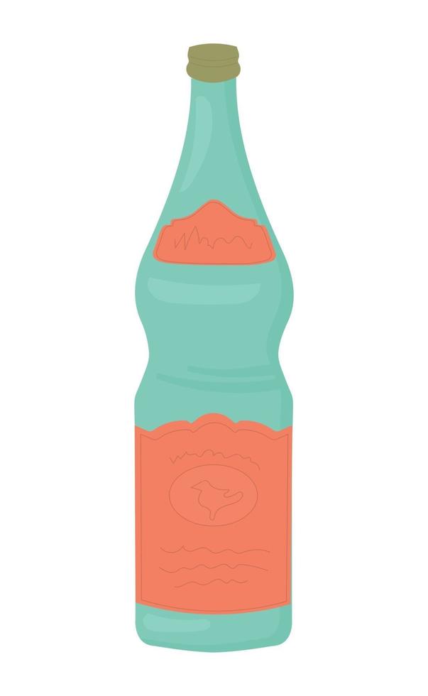 Sparkling sweet water in a bottle - Vector
