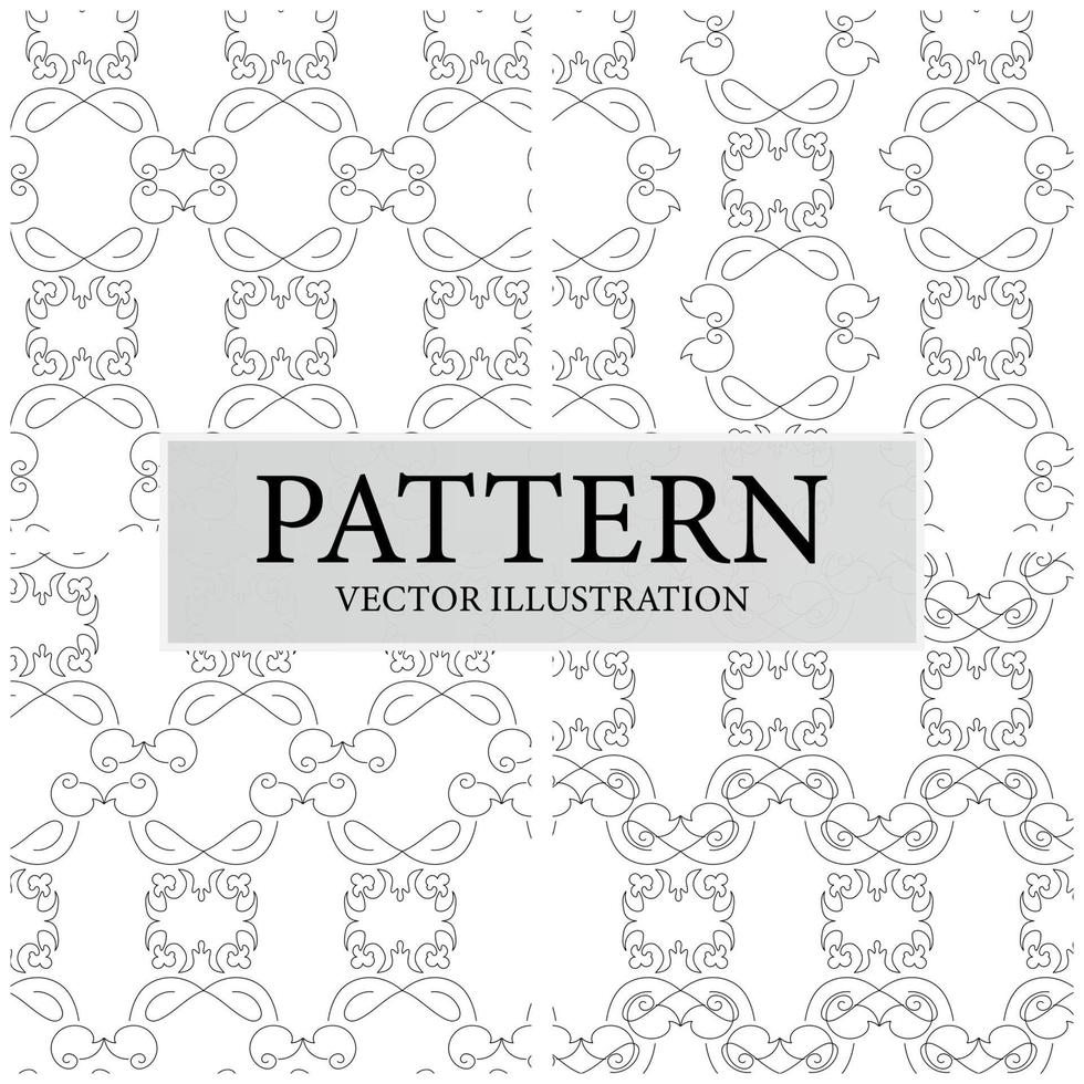 Seamless pattern, various geometric shapes on a white background vector