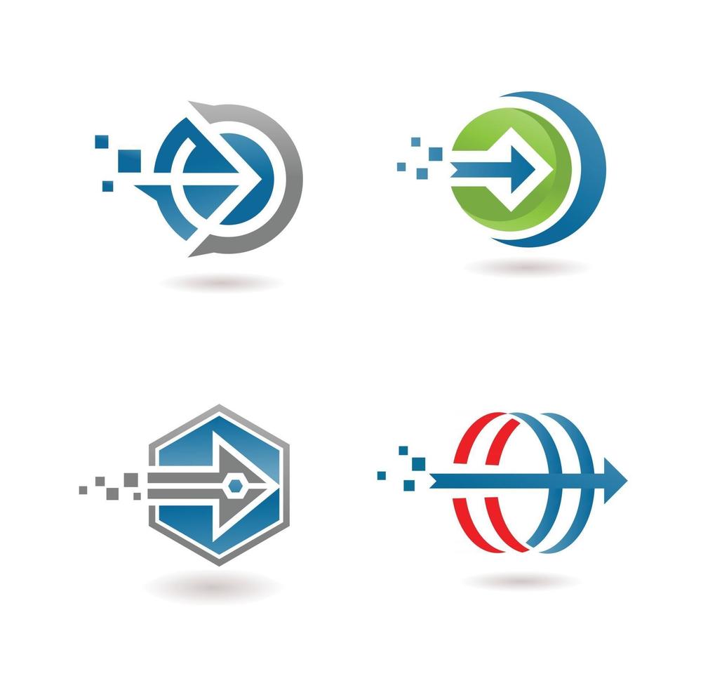 Arrows Business identity symbols vector