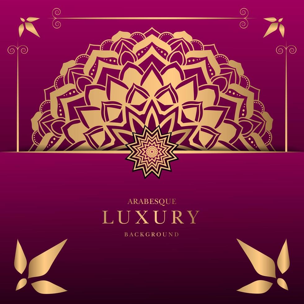 Luxury mandala design vector