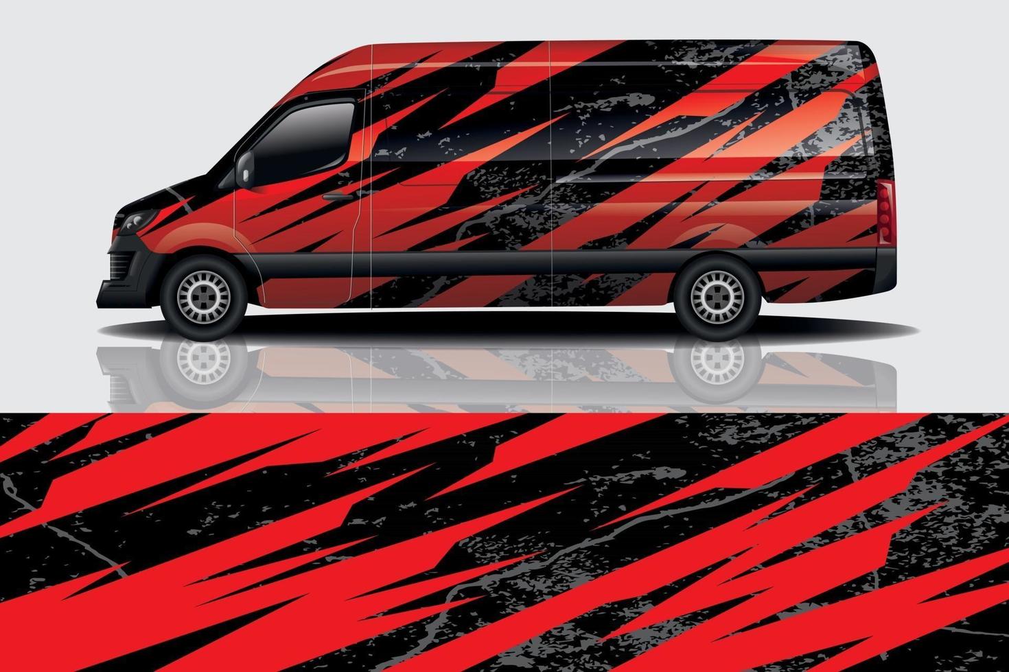 sport car decal wrap design vector