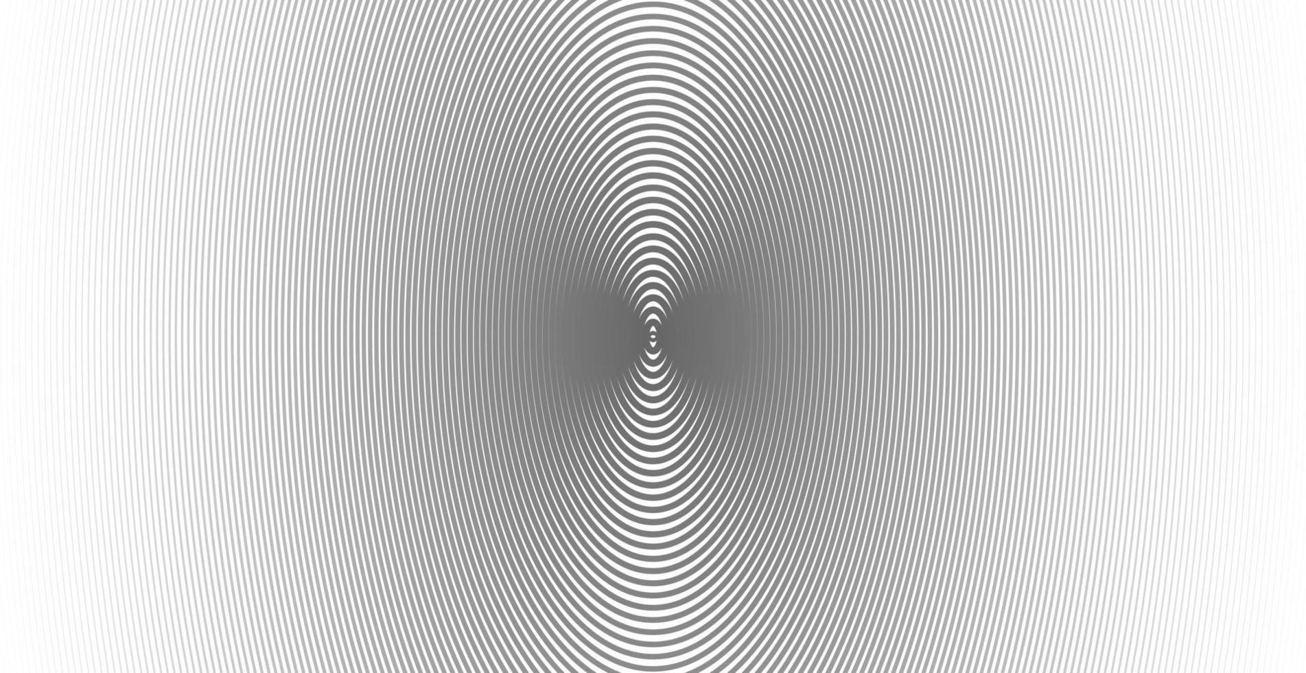Concentric circle for sound wave. Abstract circle line pattern vector
