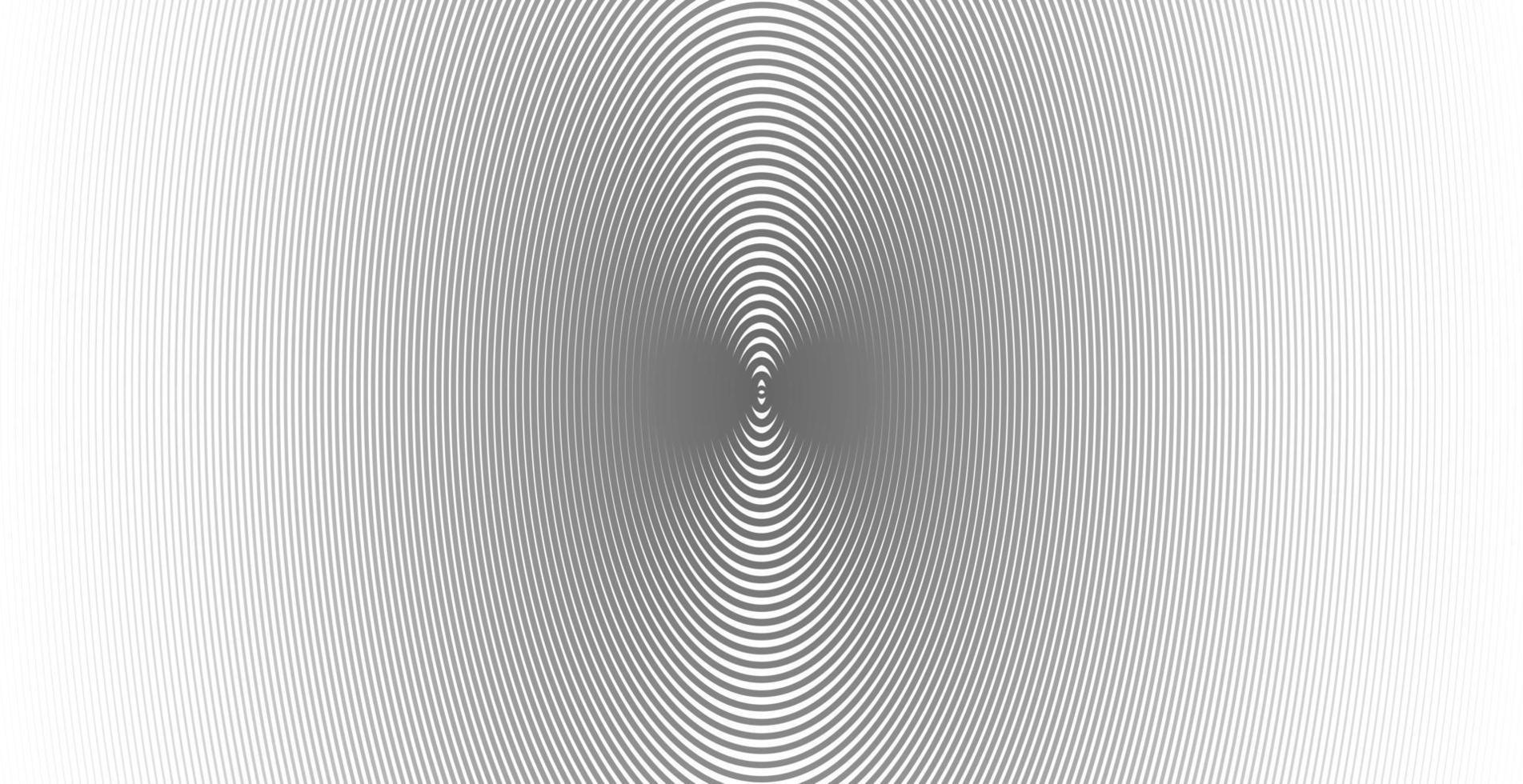 Concentric circle for sound wave. Abstract circle line pattern vector