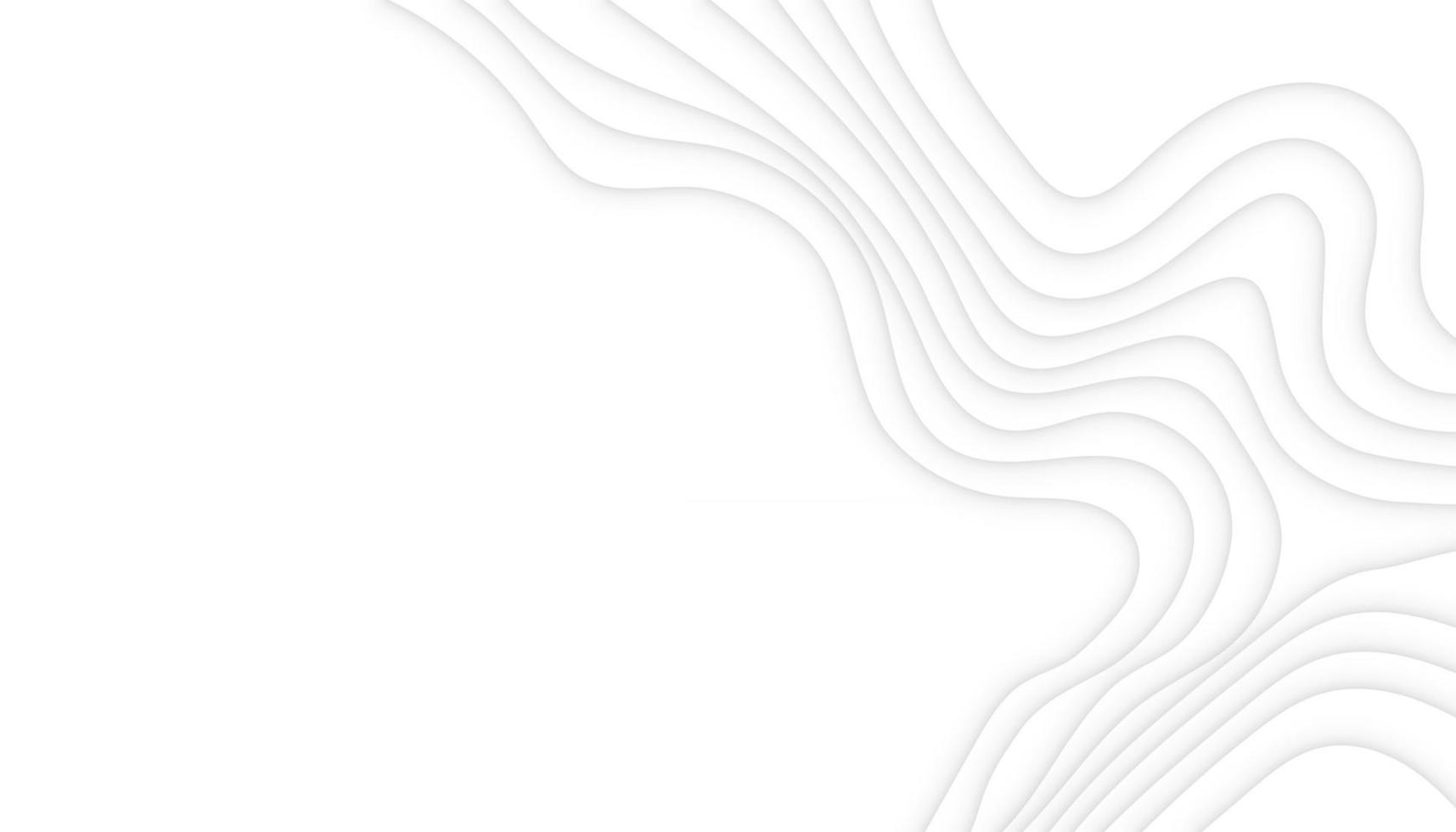 Fondo abstracto moderno papercut blanco vector