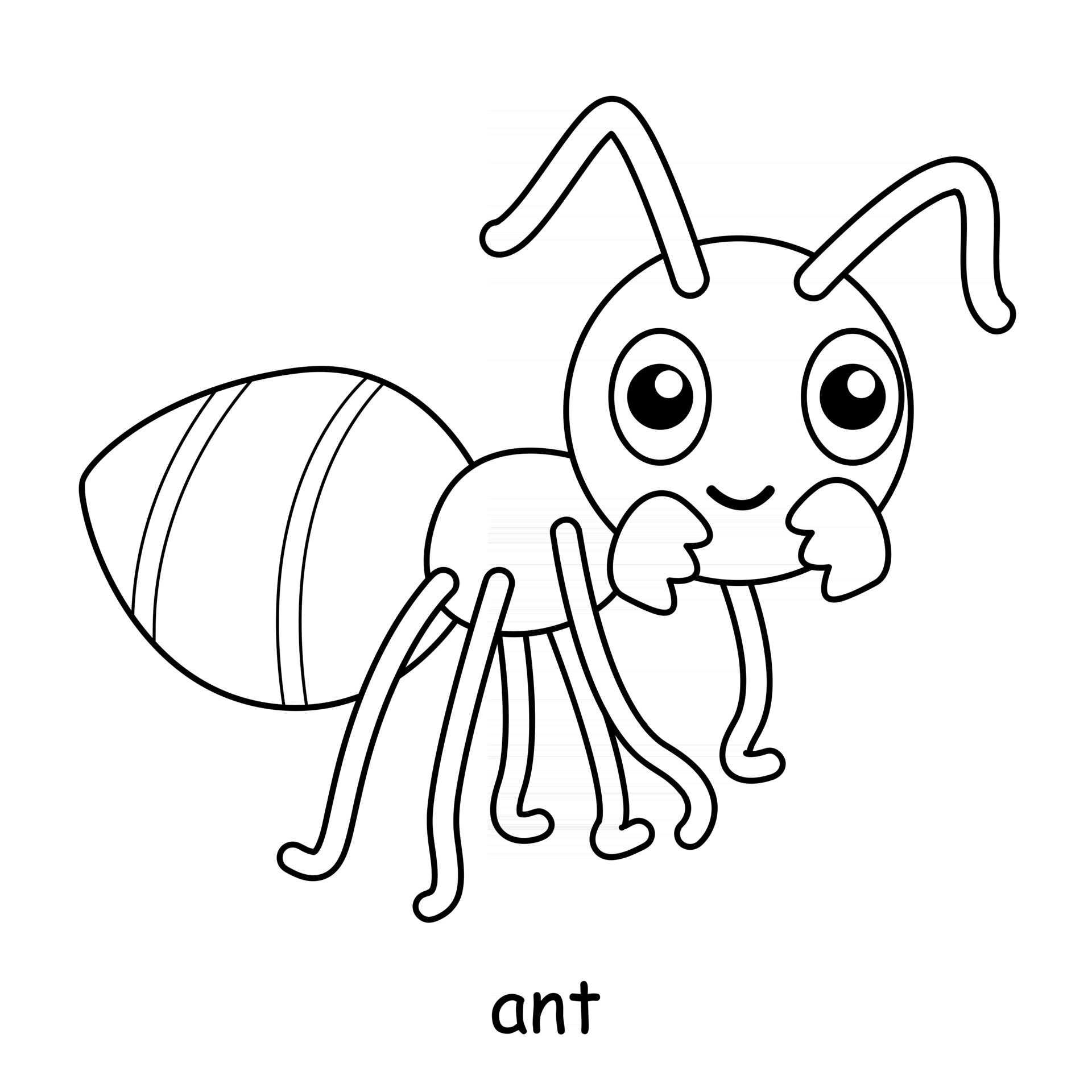 Ant Coloring Vector Art, Icons, and Graphics for Free Download