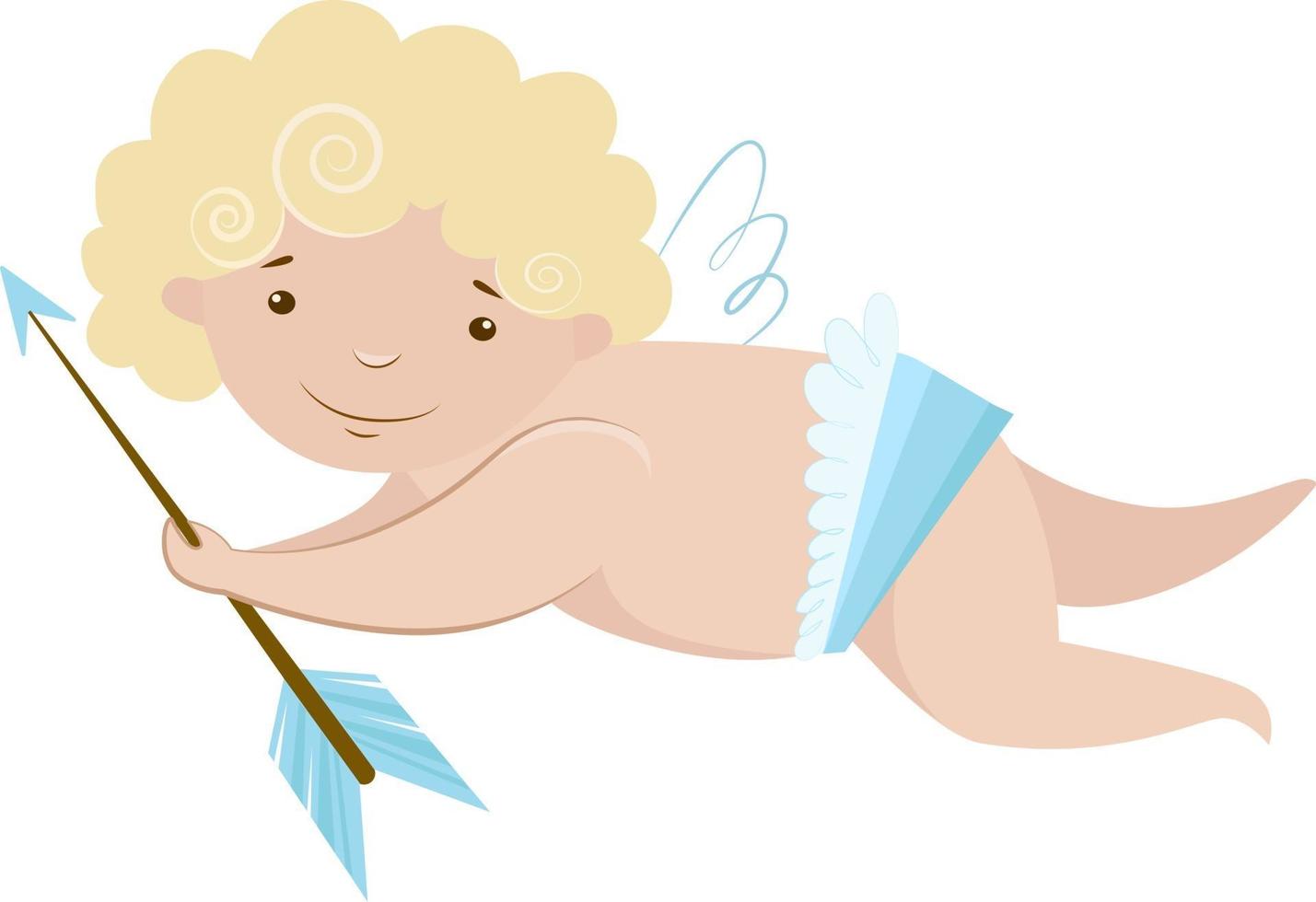 Cupid with an arrow vector