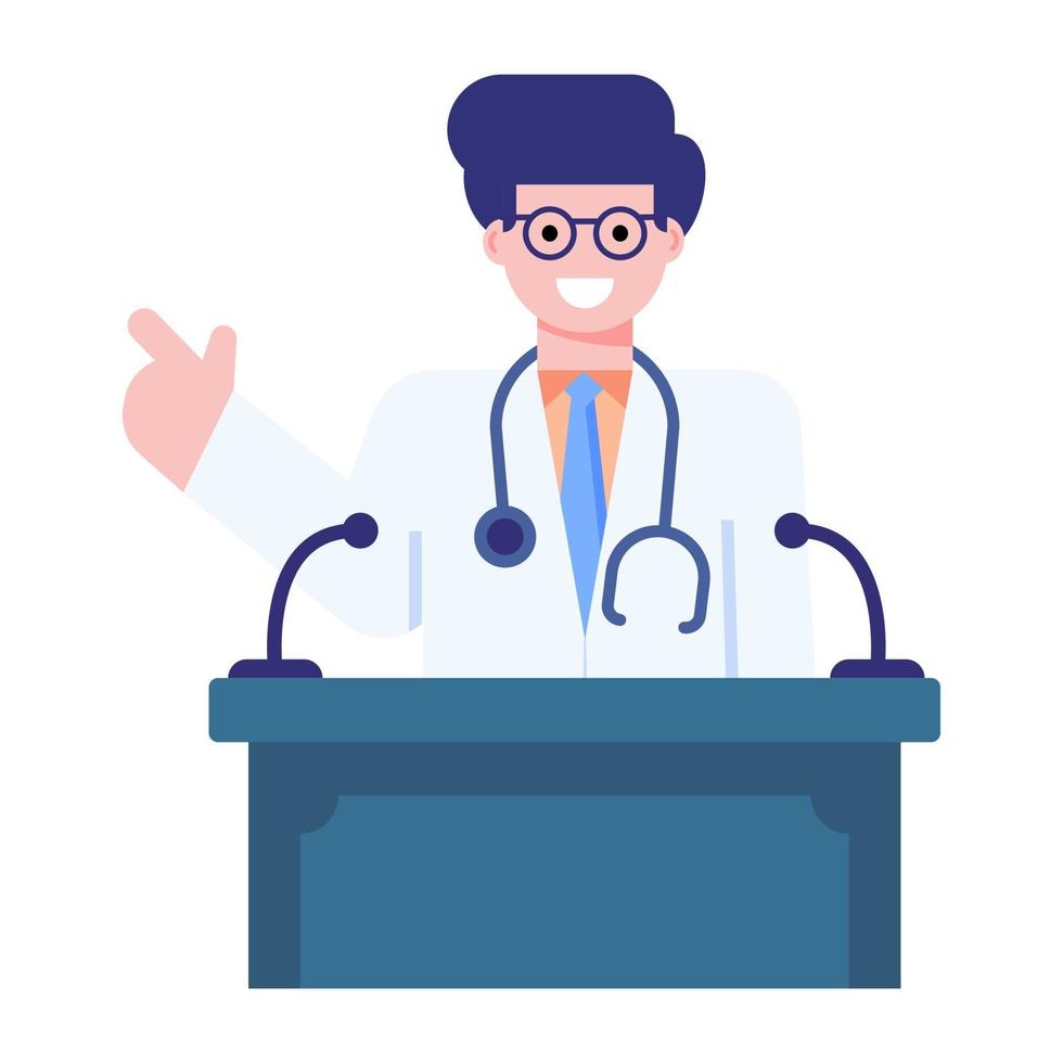 Doctor Speech and Lecture vector