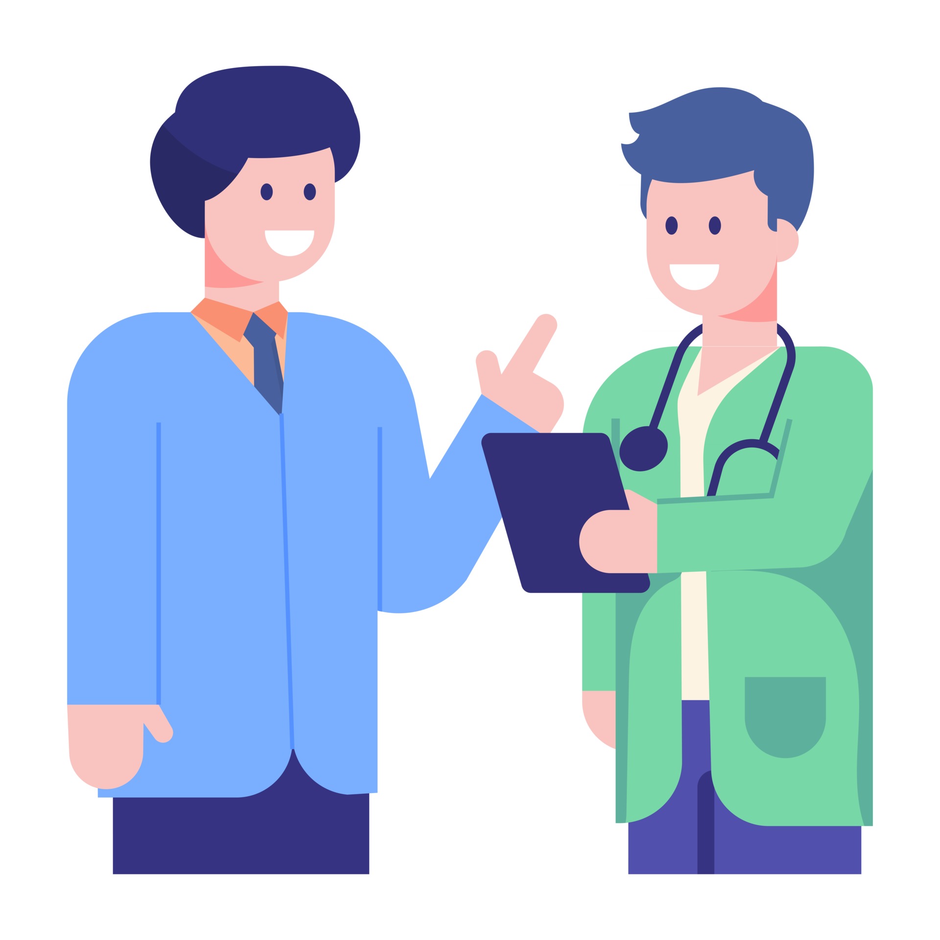 discusión del paciente médico 2982477 Vector en Vecteezy