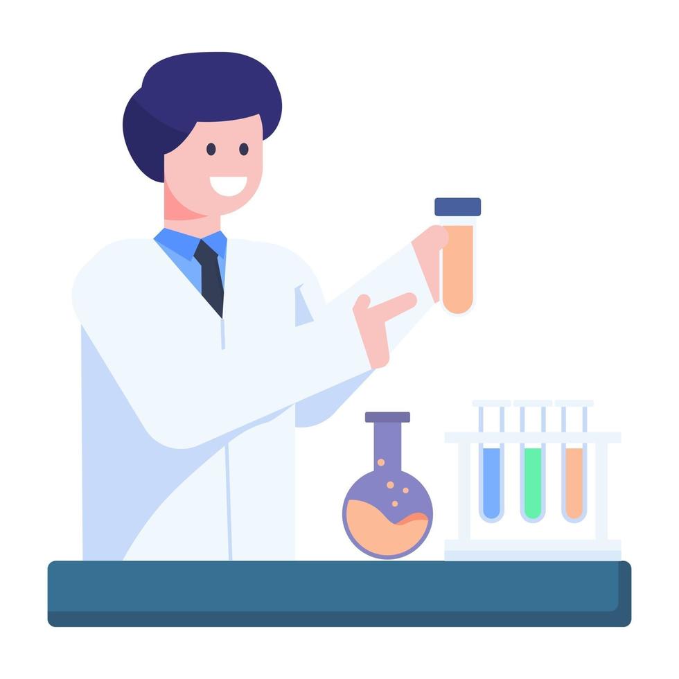 Lab Technician and Experimenter vector