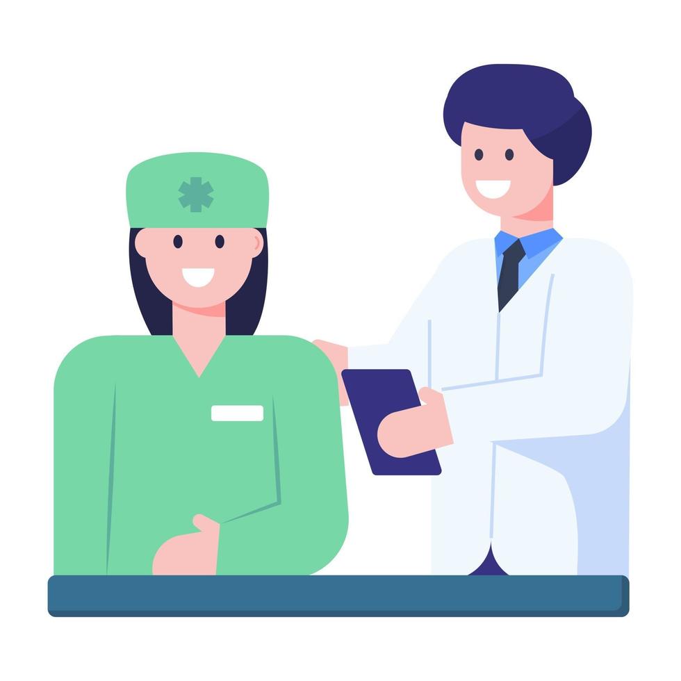 Medical Patient Discussion vector