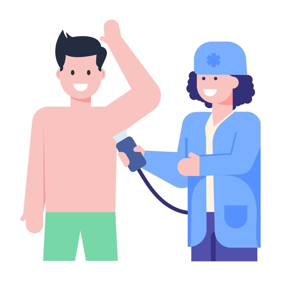 Armpit Laser  Surgery vector