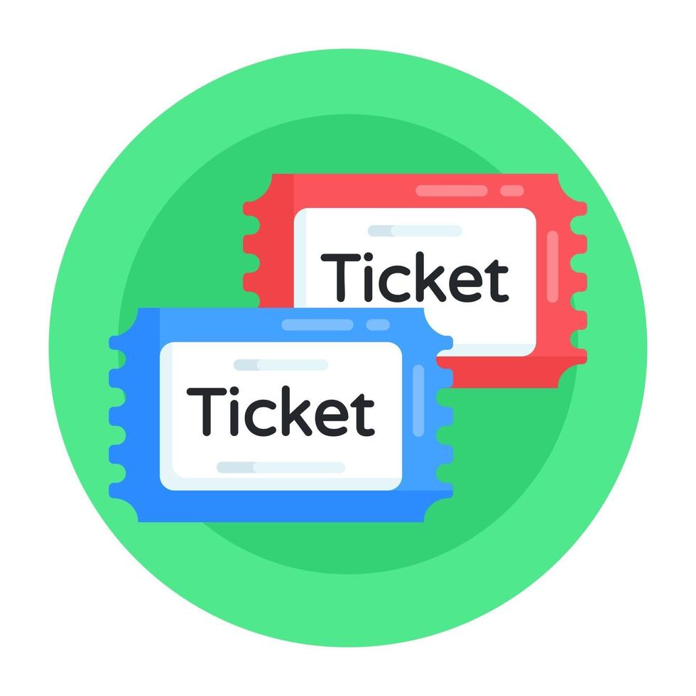 Coupons and Match Tickets vector