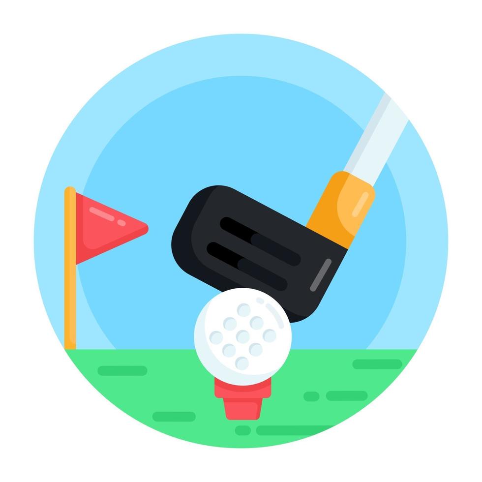 golf y juego al aire libre vector
