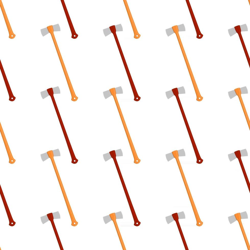 Illustration on theme pattern steel axes with wooden handle vector