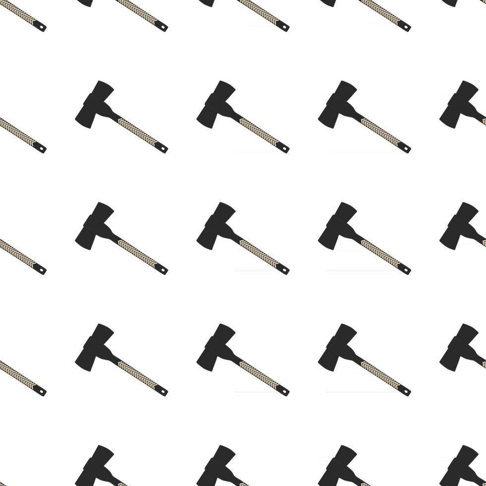 Illustration on theme pattern steel axes with wooden handle vector