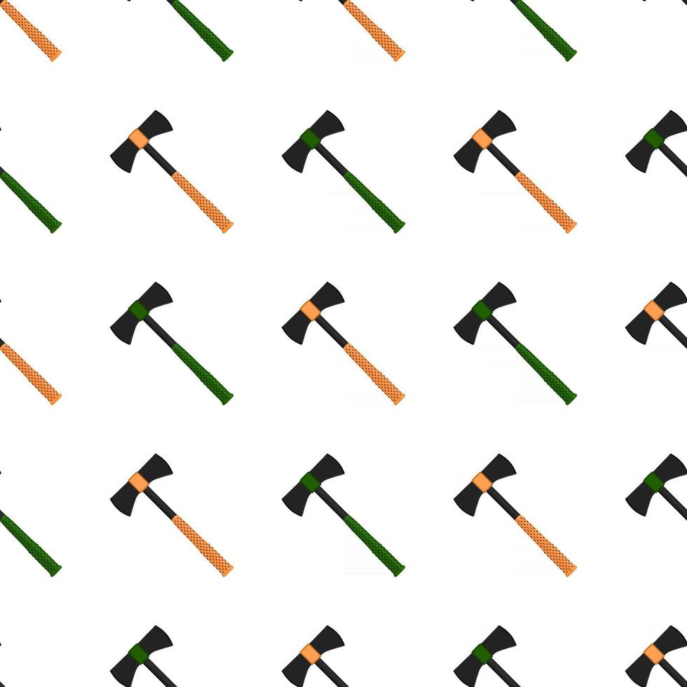 Illustration on theme pattern steel axes with wooden handle vector