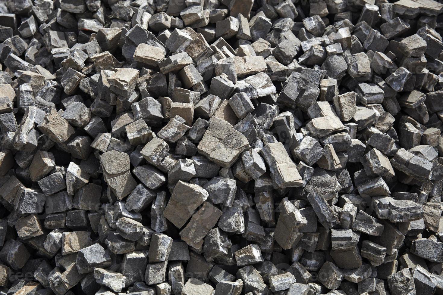 Pile of stone blocks photo