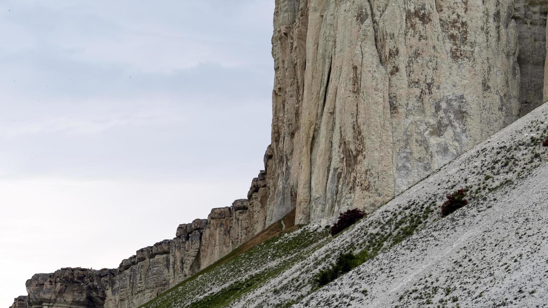 Natural landscape with a view of the White Rock. photo