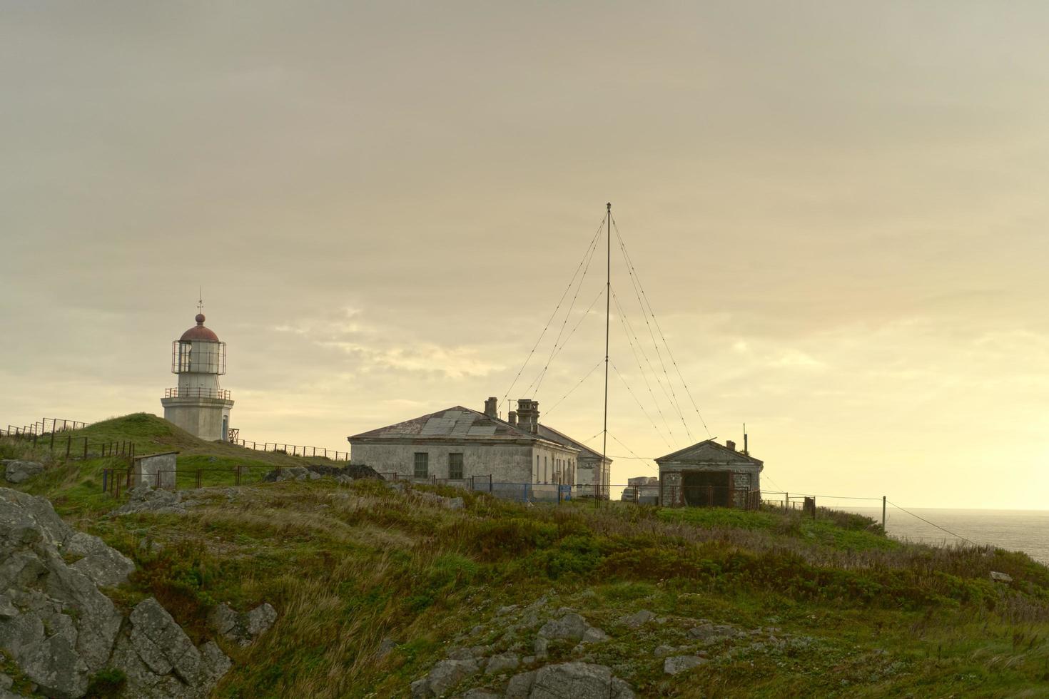 Landscape with a view of the ancient lighthouse. photo