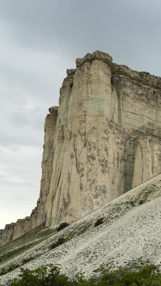 Natural landscape with a view of the White Rock. photo