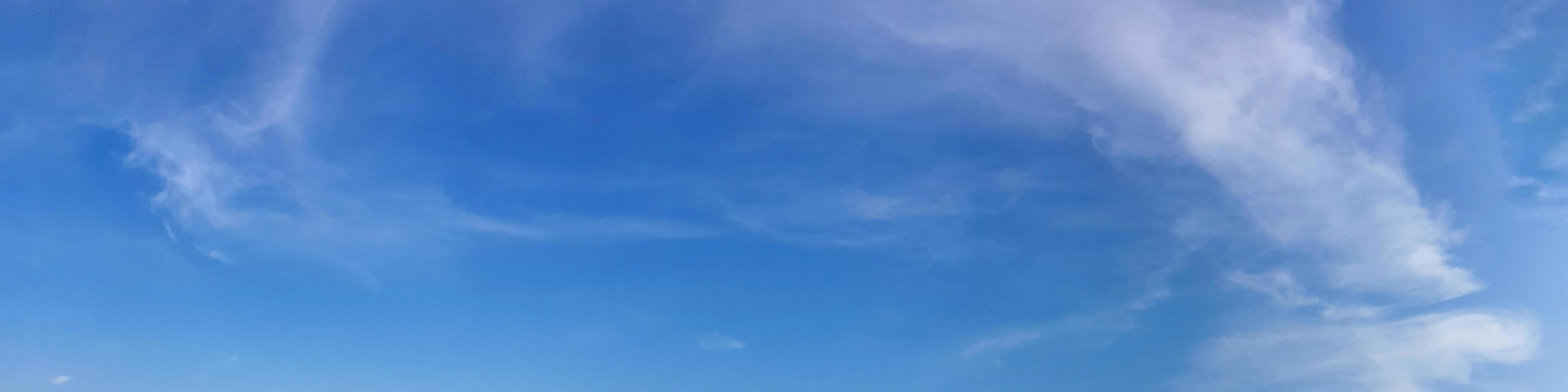 Panorama sky with cloud on a sunny day. photo