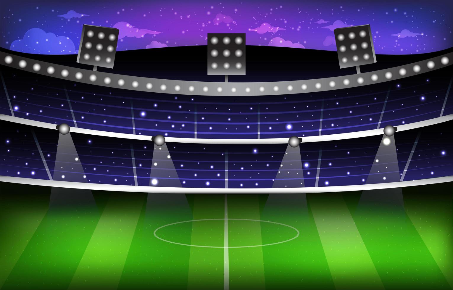 Soccer Stadium Background Template vector