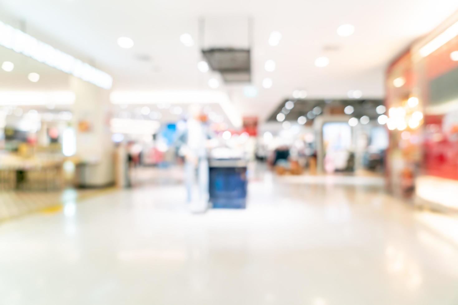 Abstract blur shop and retail store in shopping mall for background photo