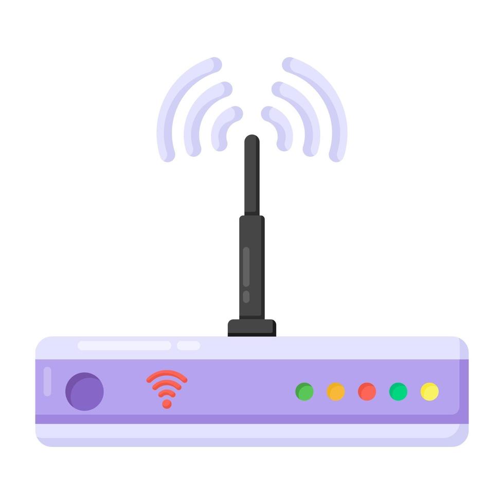 Wifi Router and Network vector