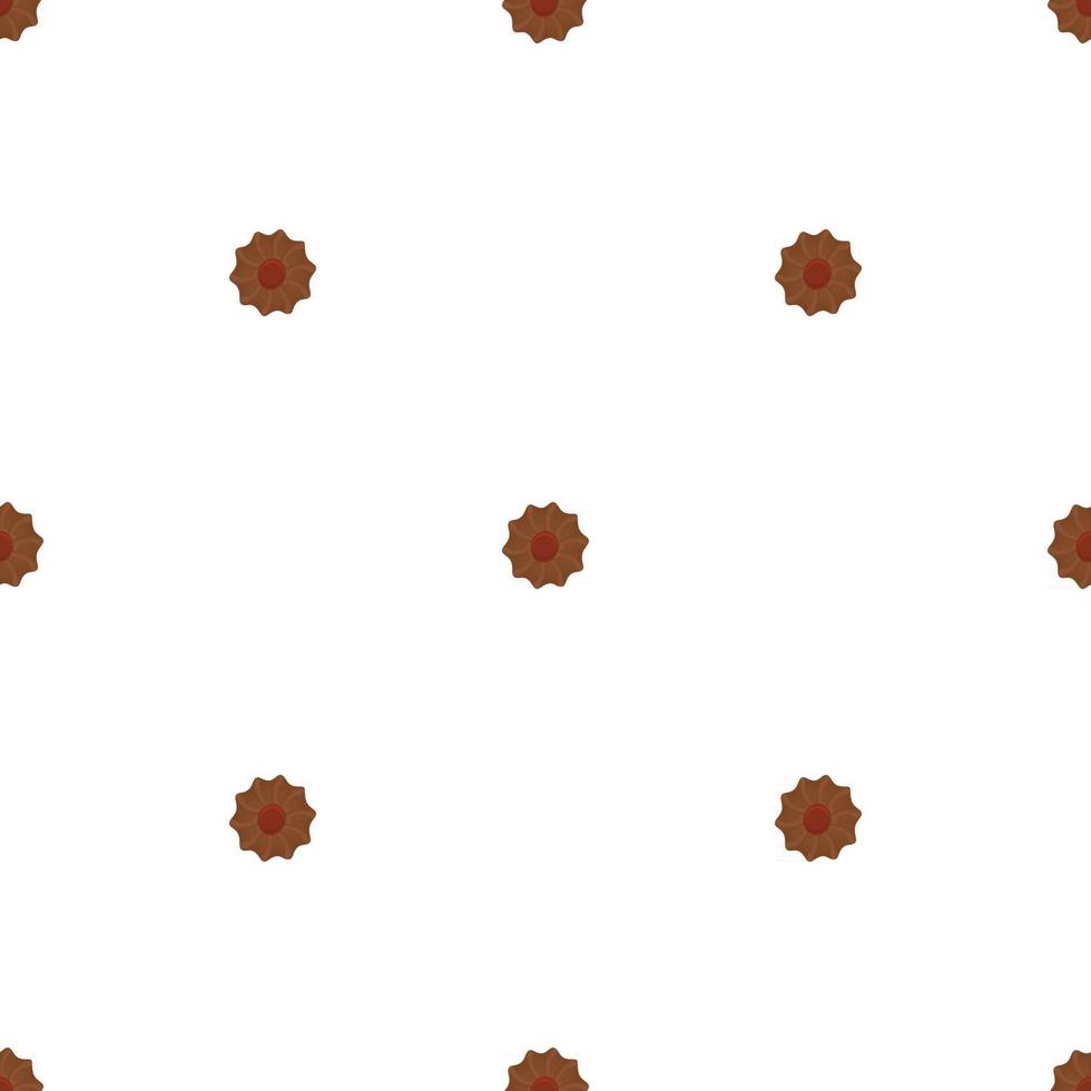 big set identical biscuit, kit colorful pastry cookie vector